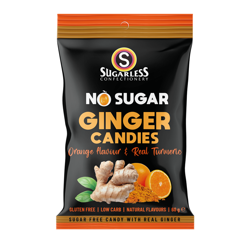 Orange & Turmeric flavoured Ginger Candies